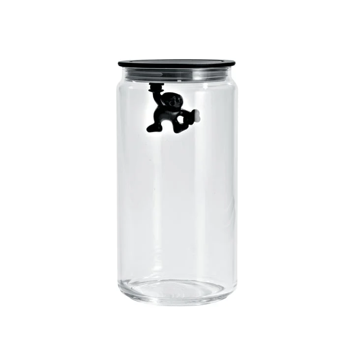 Alessi Gianni Glass Box in Black 140cl