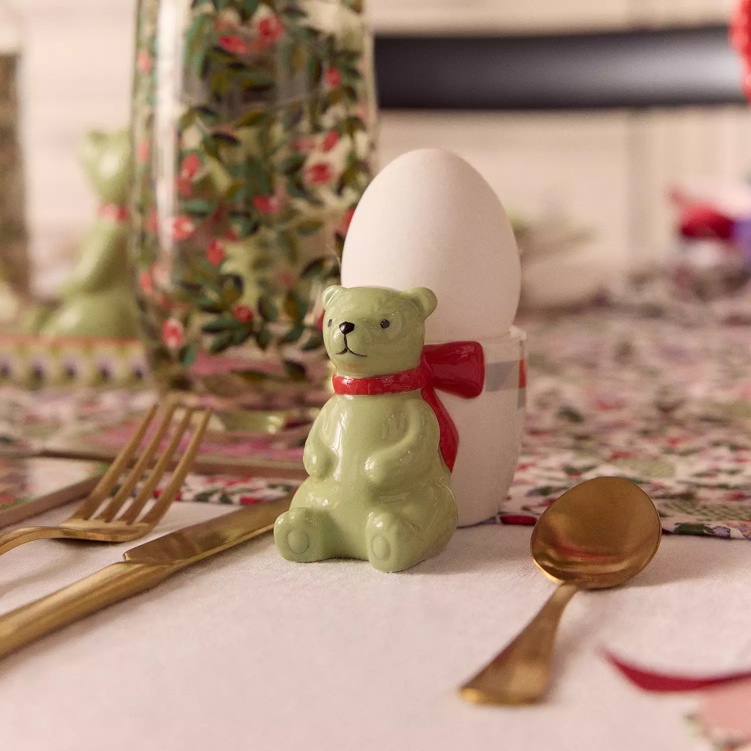 Cath Kidston Christmas Bear Egg Cup - Image 2
