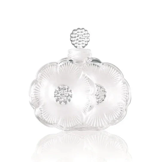 Lalique 2 Fleurs Perfume Bottle, Clear