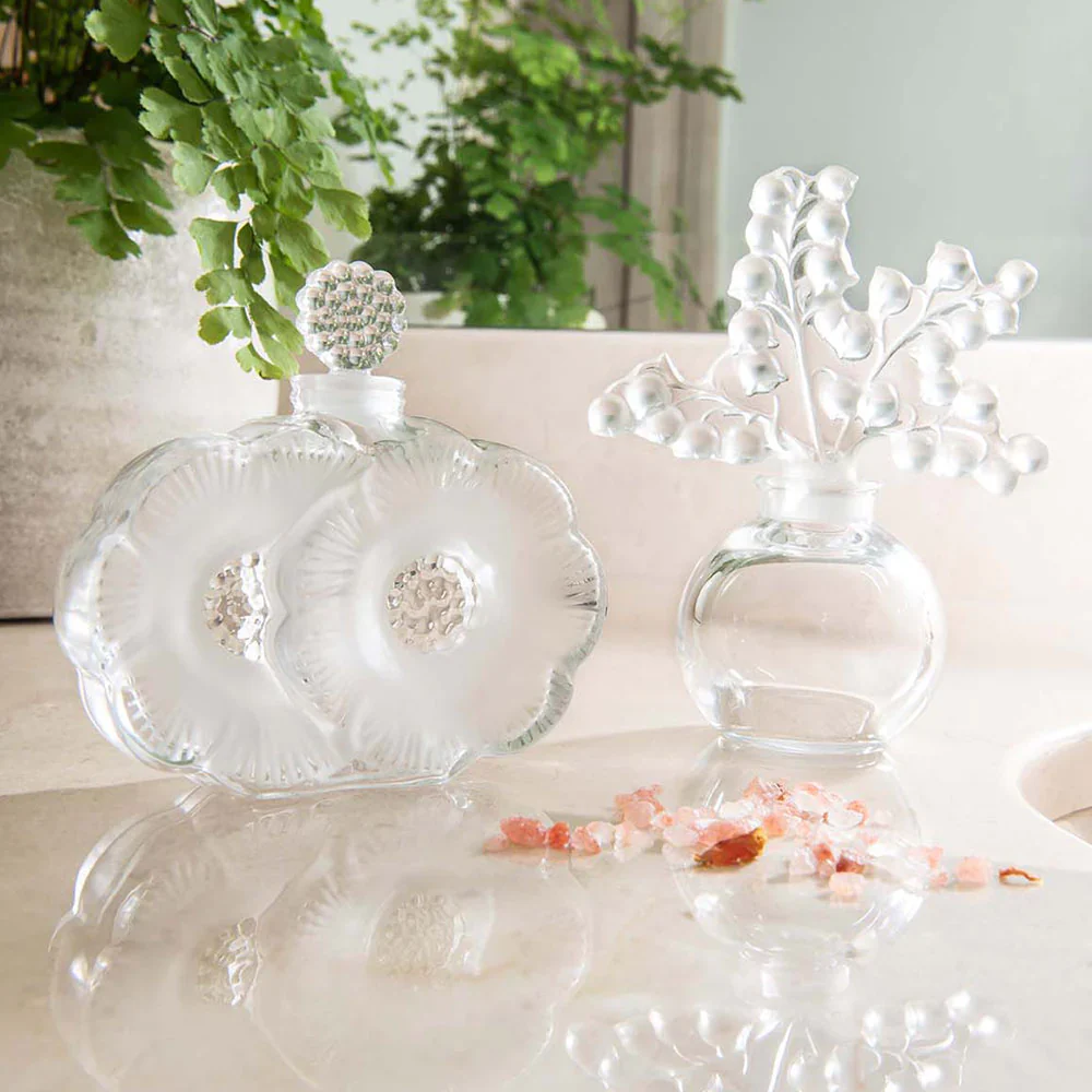 Lalique 2 Fleurs Perfume Bottle, Clear - Image 2