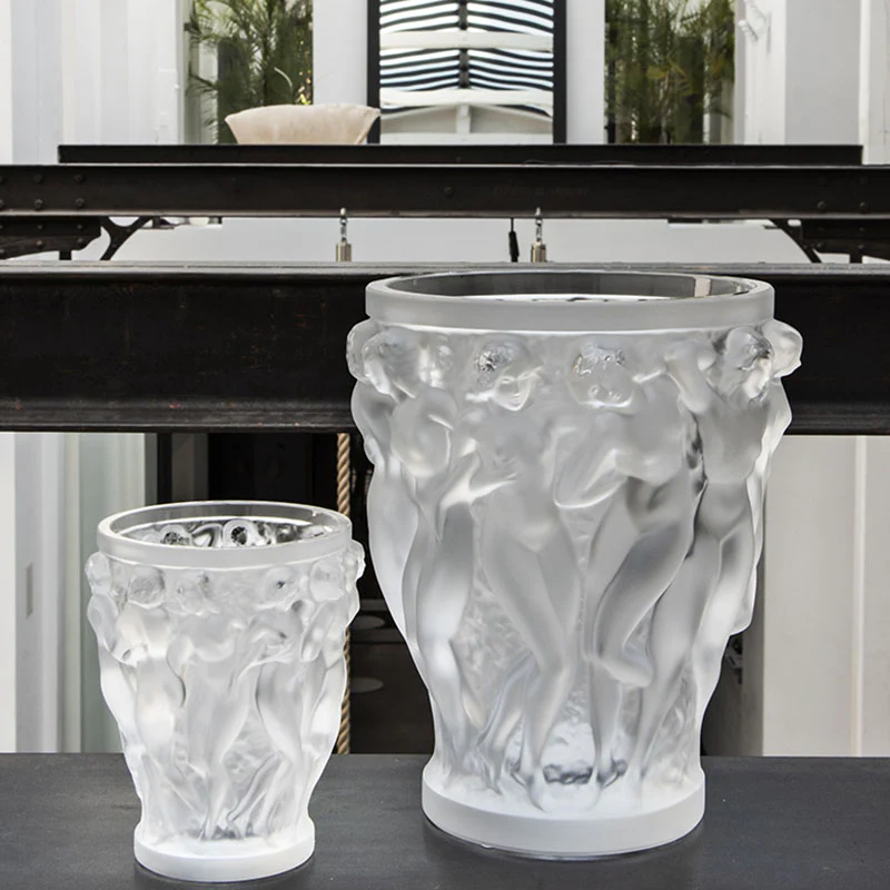 Lalique Bacchantes Small Vase, Clear - Image 2