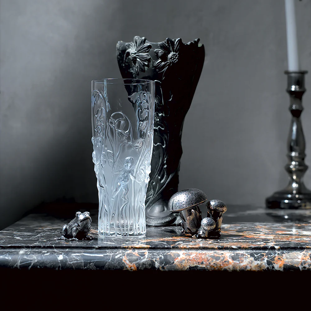 Lalique Elfes Vase, Clear - Image 2