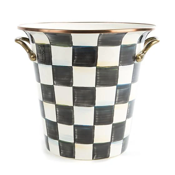MacKenzie-Childs Courtly Check Enamel Wine Cooler