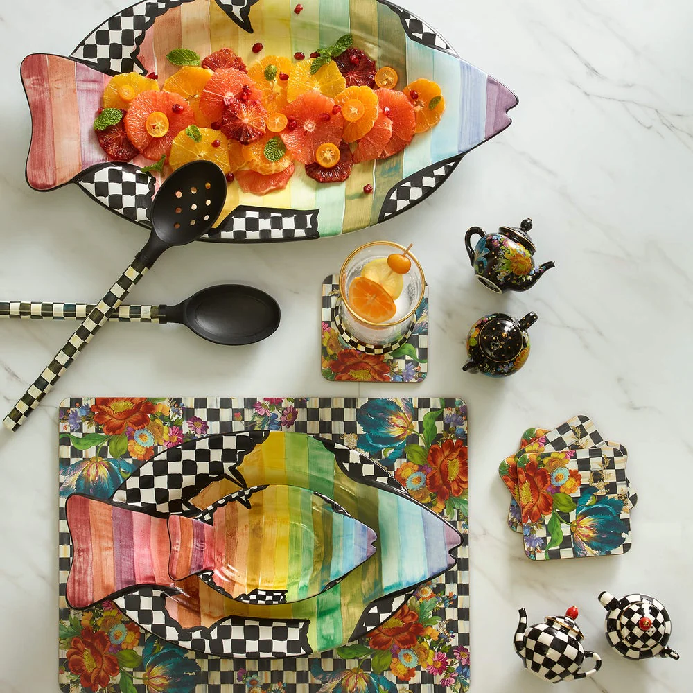 MacKenzie-Childs Flower Market Cork Back Placemats, Set of 4 - Image 2