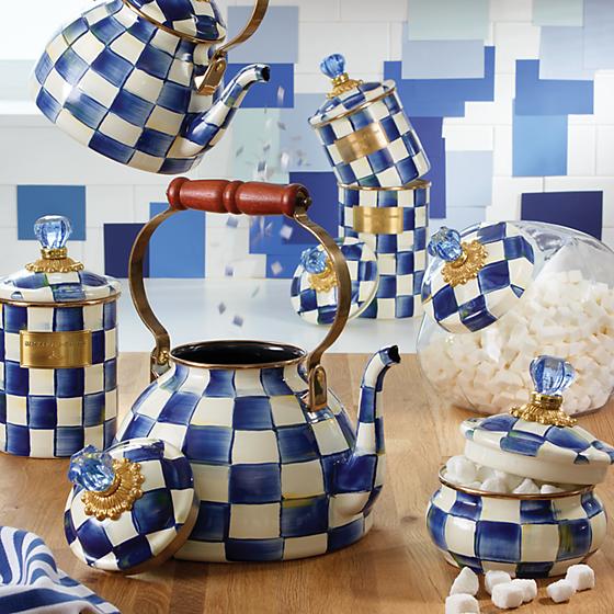 Mackenzie-Childs Royal Check Canister - Large - Image 3