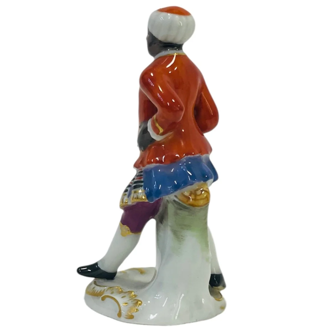 Meissen Chess Set, Turks Versus Moors Bishop, Coloured with Gold - Image 2