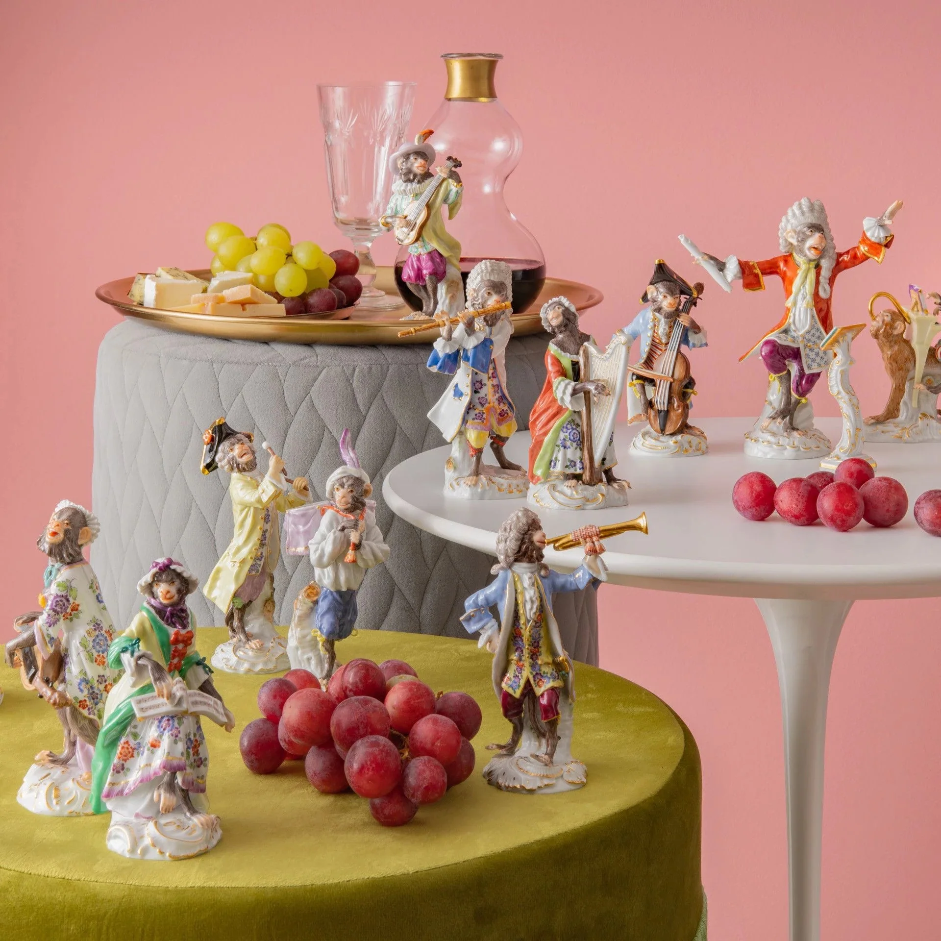 Meissen Monkey Orchestra Hurdy-Gurdy Player - Image 3