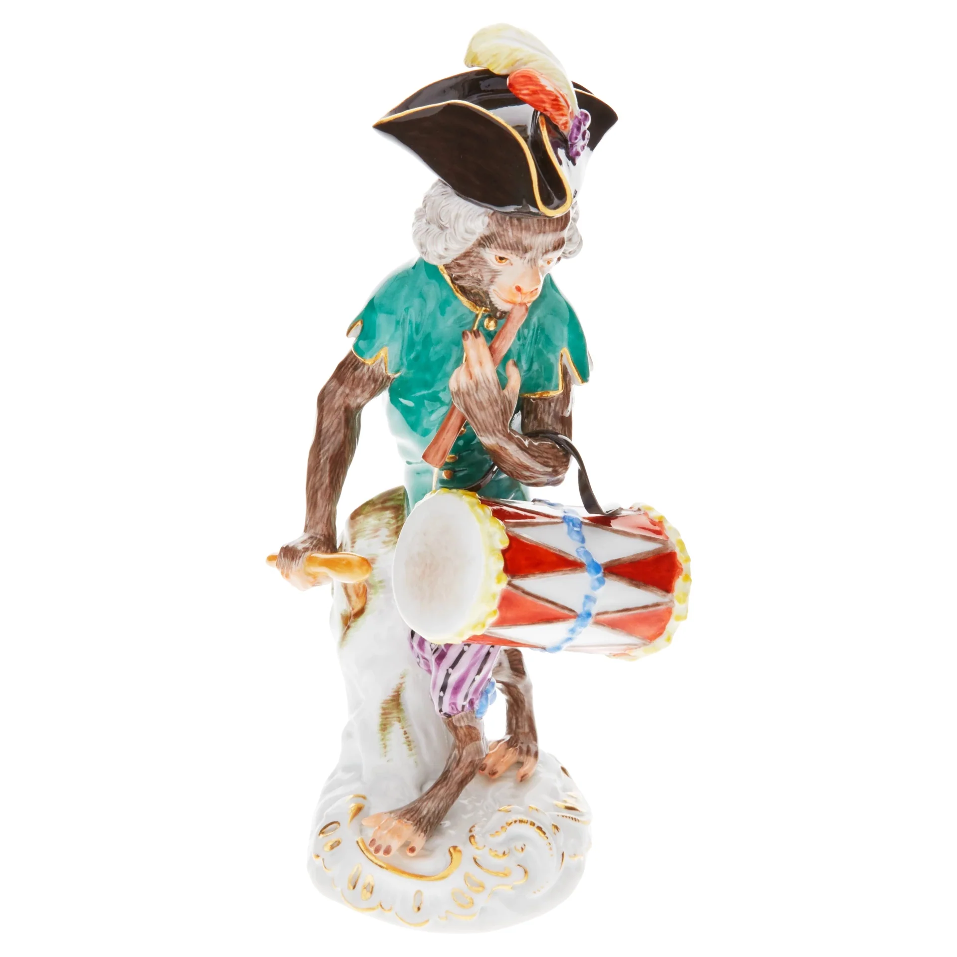 Meissen Monkey Orchestra Drummer