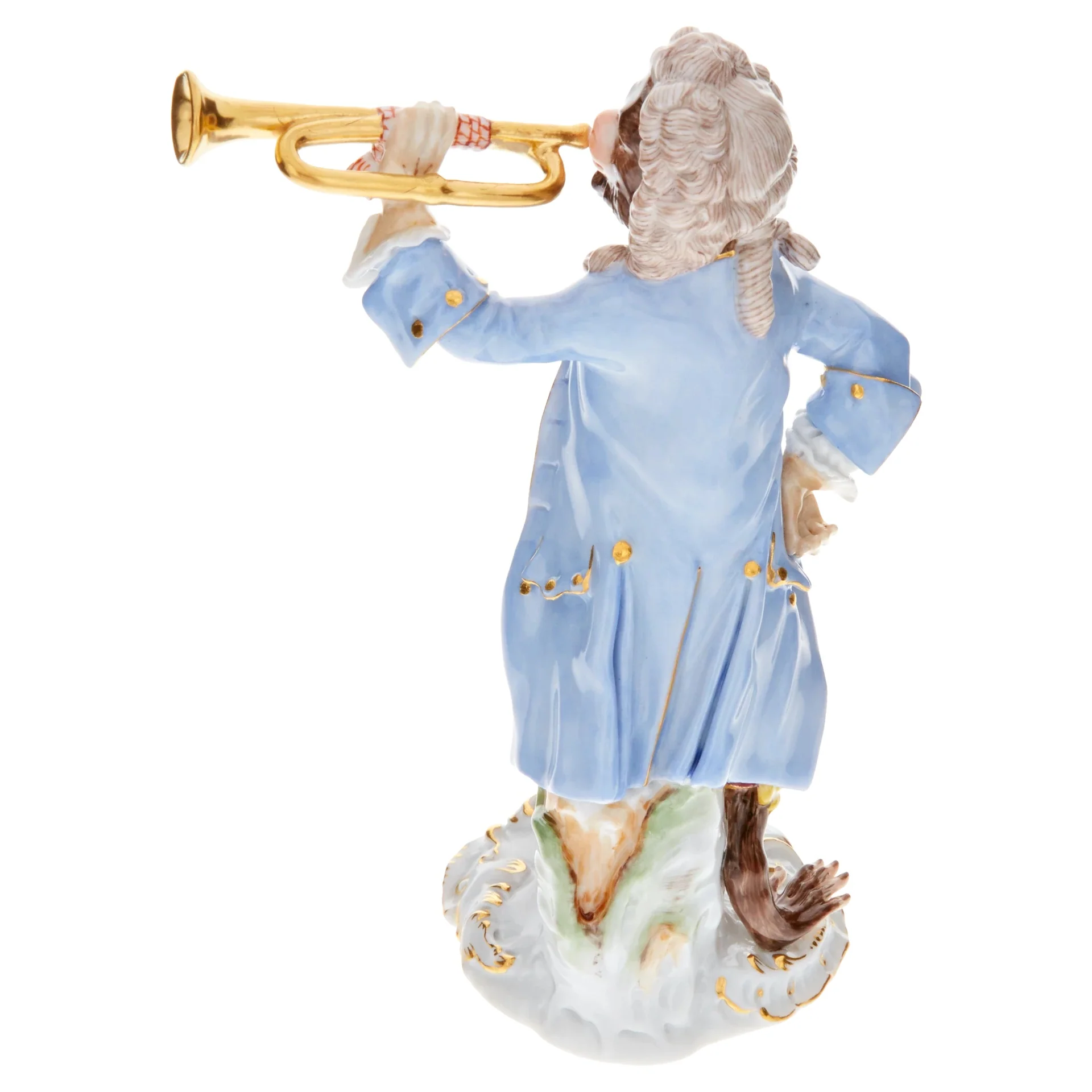 Meissen Monkey Orchestra Trumpeter - Image 2