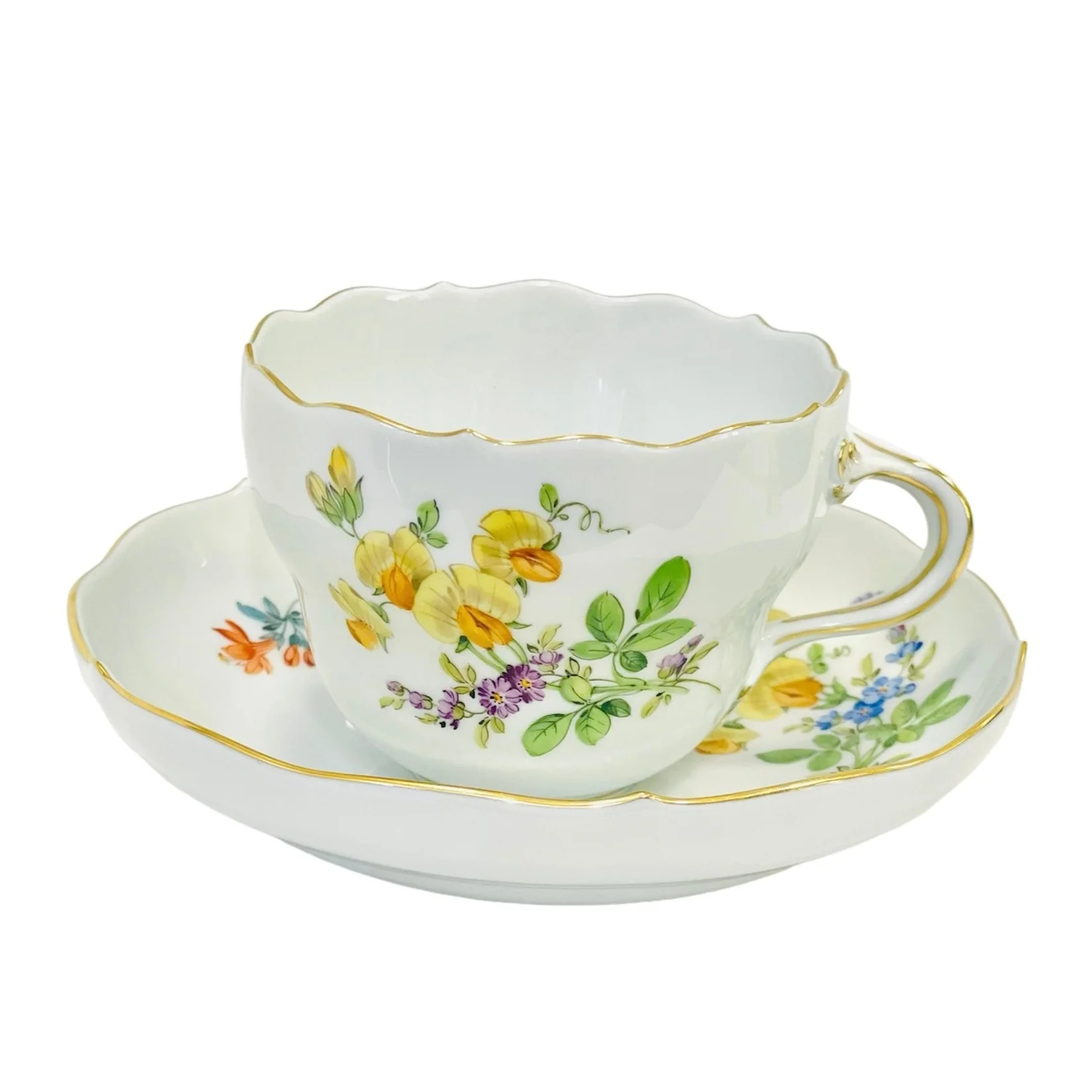 Meissen Neuer Ausschnitt Coffee Cup & Saucer - Image 4