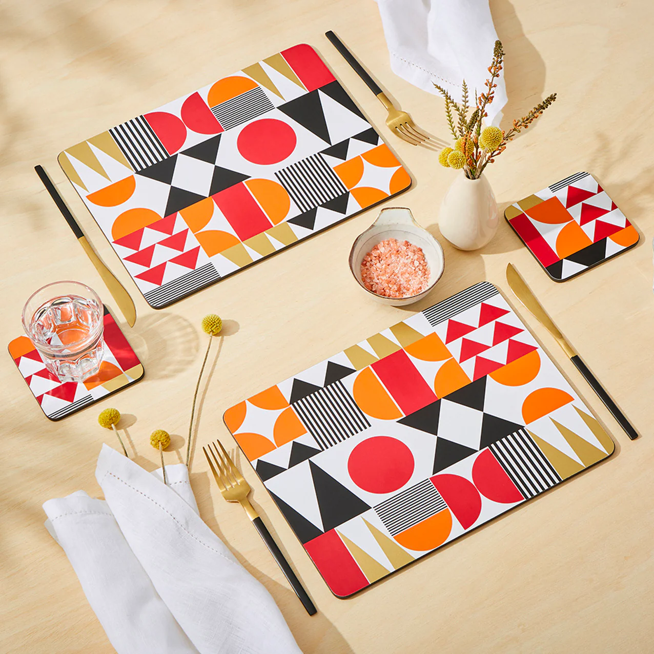 Pimpernel Go Bold Coasters Set of 6 - Image 2