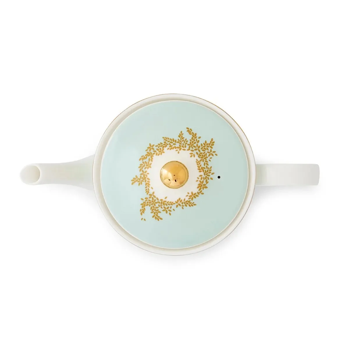 Portmeirion Sara Miller Orchard Teapot - Duck Egg - Image 3