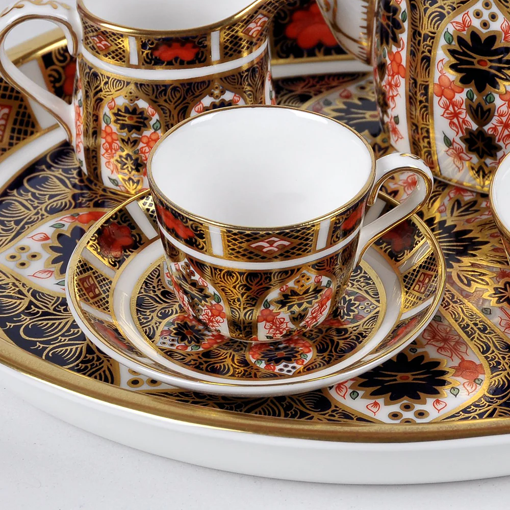 Royal Crown Derby Old Imari Miniature Giftware - Tea Cup & Saucer - Image 2