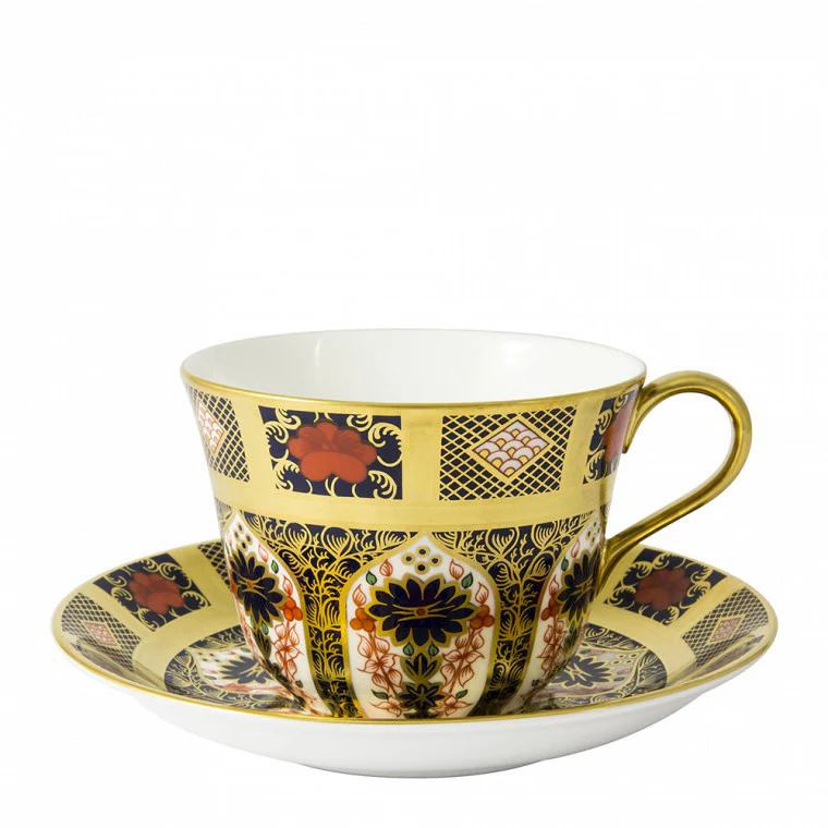 Royal Crown Derby Old Imari Solid Gold Band Breakfast Saucer - Image 2
