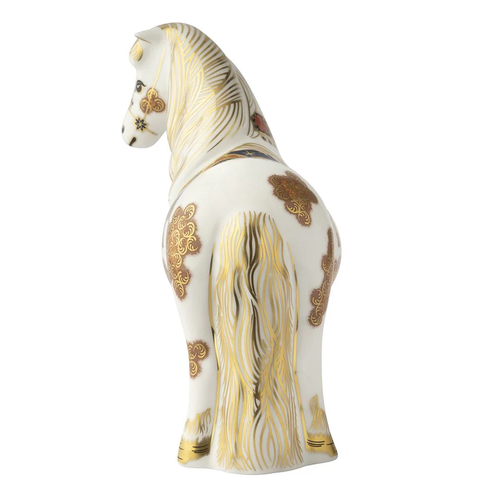 Royal Crown Derby Old Imari Solid Gold Band Shetland Pony Paperweight - Limited edition of 500 - Image 4