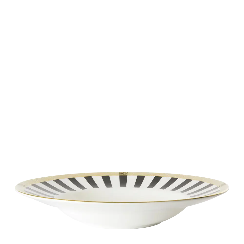 Royal Crown Derby - Satori Black Rimmed Bowl (27cm / 10.5in & 31cl / 11oz) - Image 3