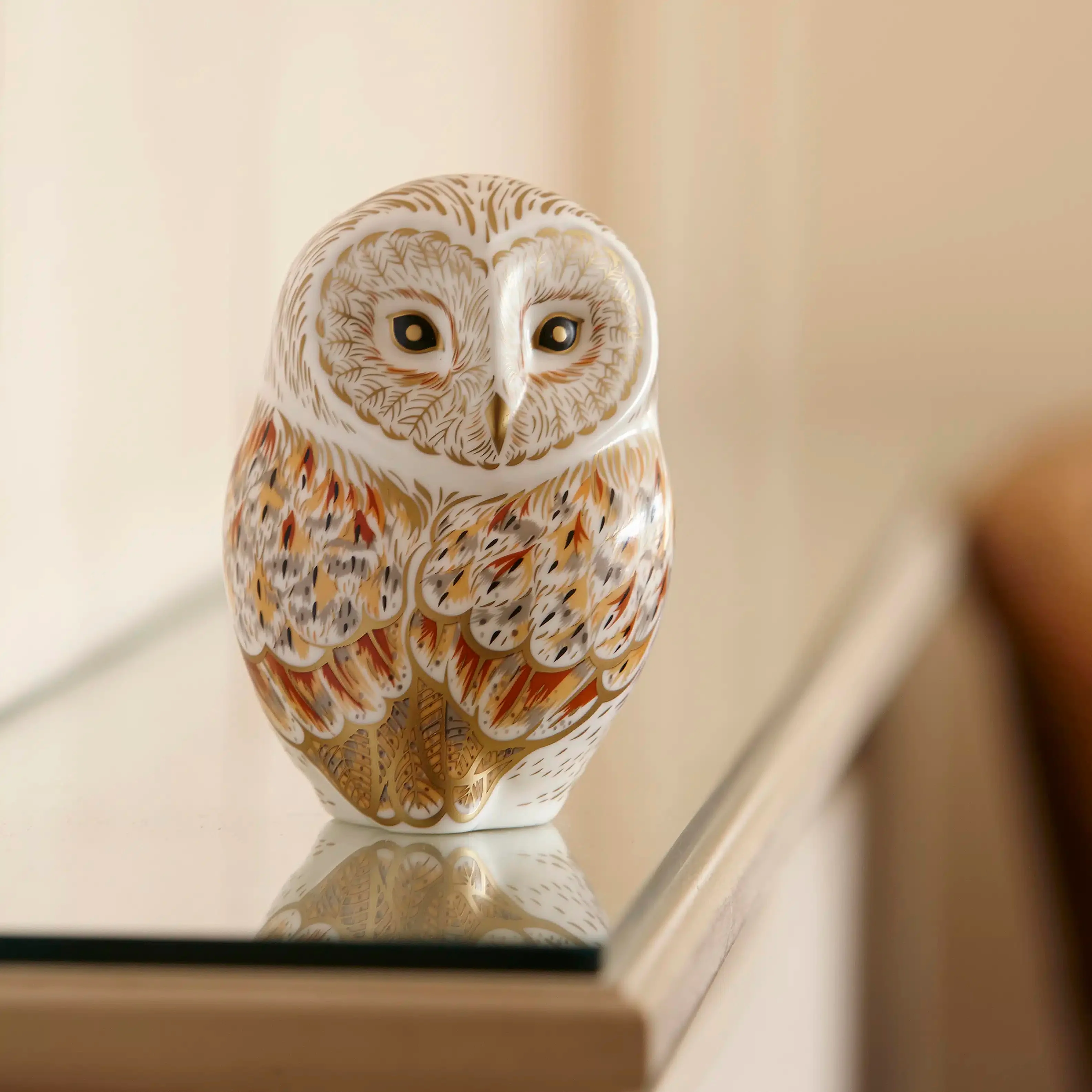 Royal Crown Derby Winter Owl Paperweight - Image 2
