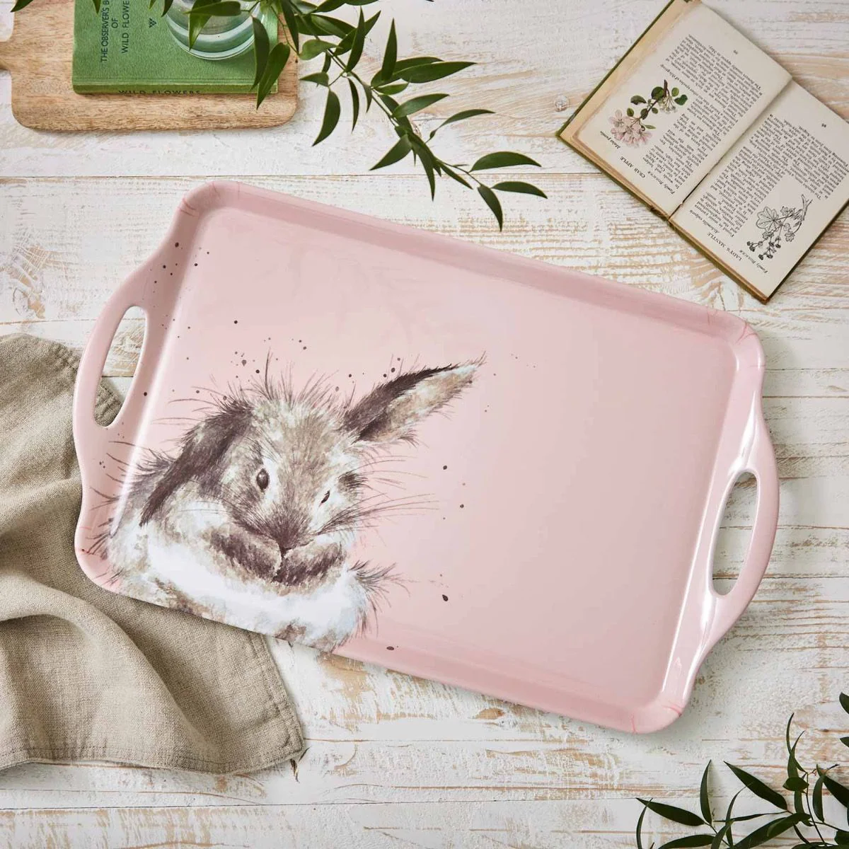 Royal Worcester Wrendale Designs Large Handled Tray (Rabbit)