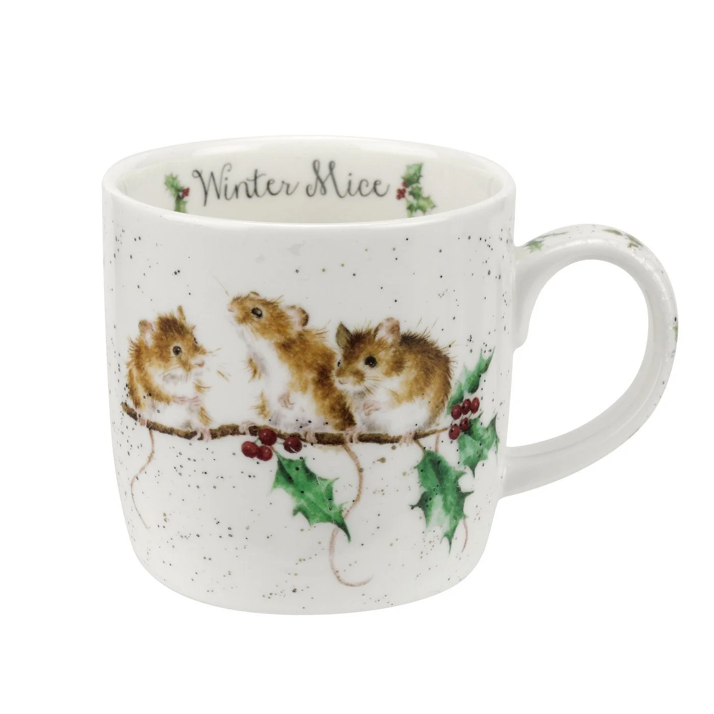 Royal Worcester Wrendale Designs Winter Mice Mug - Image 2