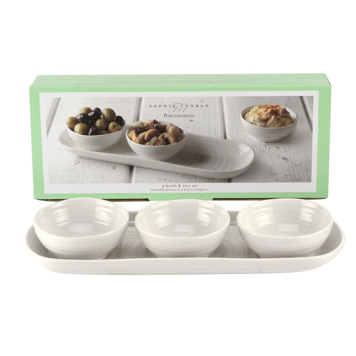 Sophie Conran for Portmeirion 3 Bowl & Tray Set - Image 3
