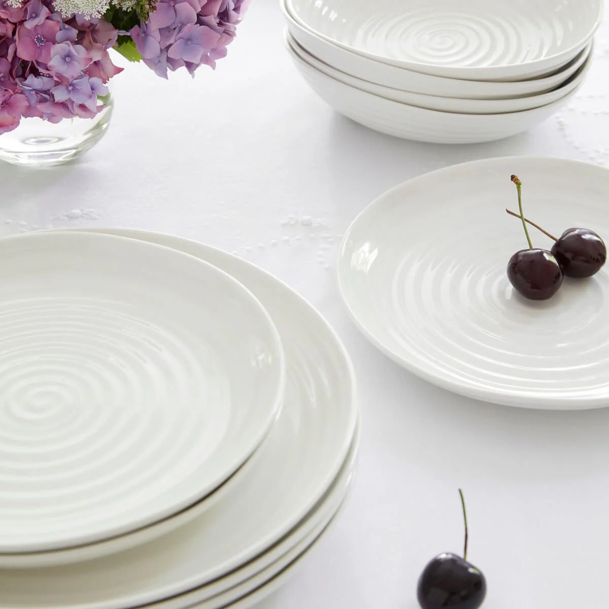 Sophie Conran for Portmeirion Round Coupe Buffet Plate, Set of 4 - Image 2