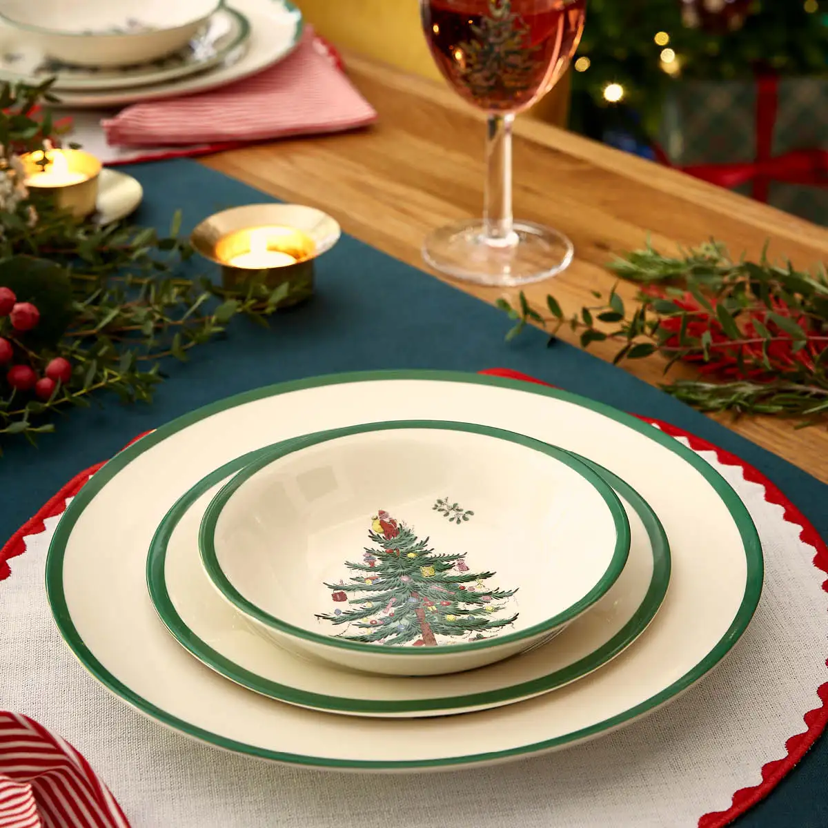 Spode Christmas Tree Cereal Bowl 15cm - Image 2