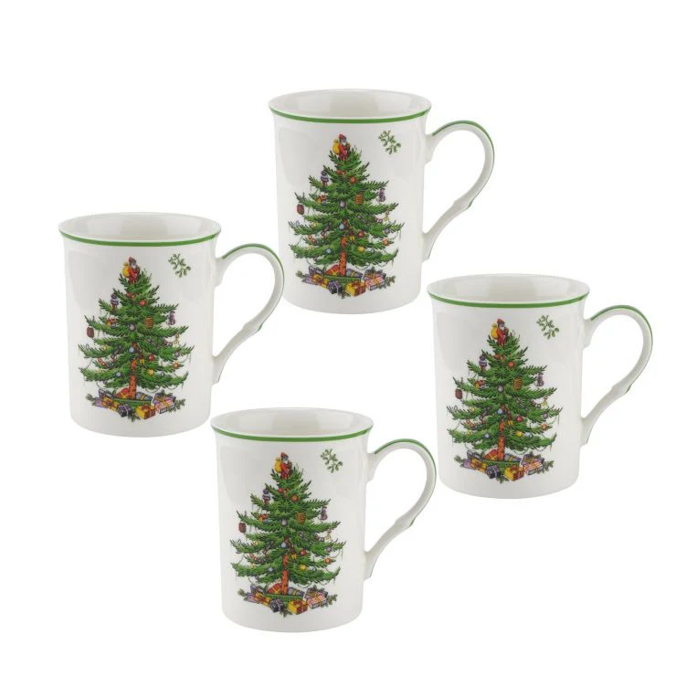 Spode Christmas Tree Mug 12oz Set of 4 - Image 3