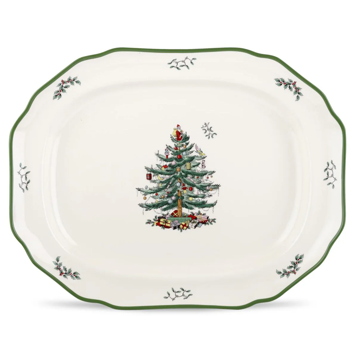 Spode Christmas Tree Large Sculpted Platter