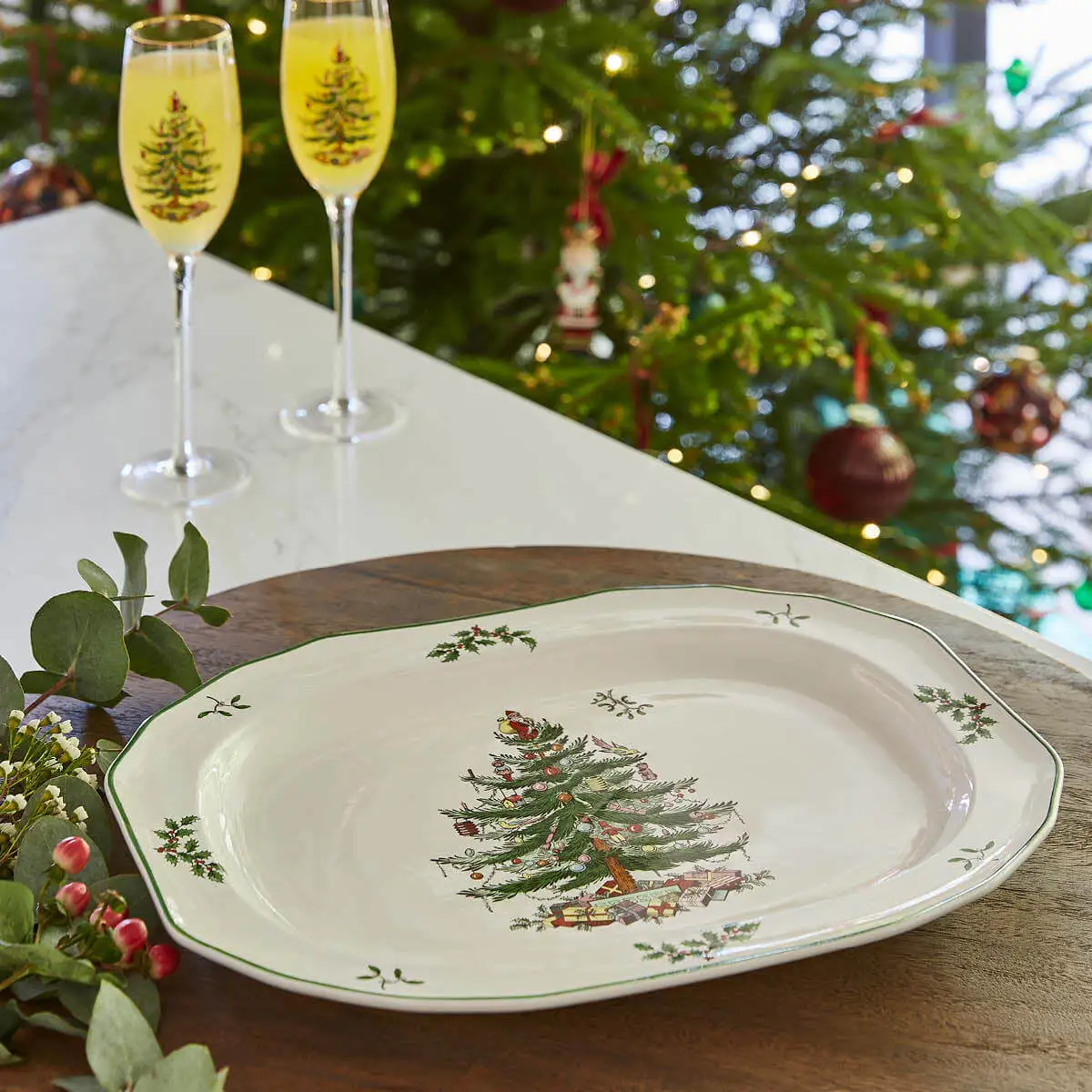 Spode Christmas Tree Large Sculpted Platter - Image 2