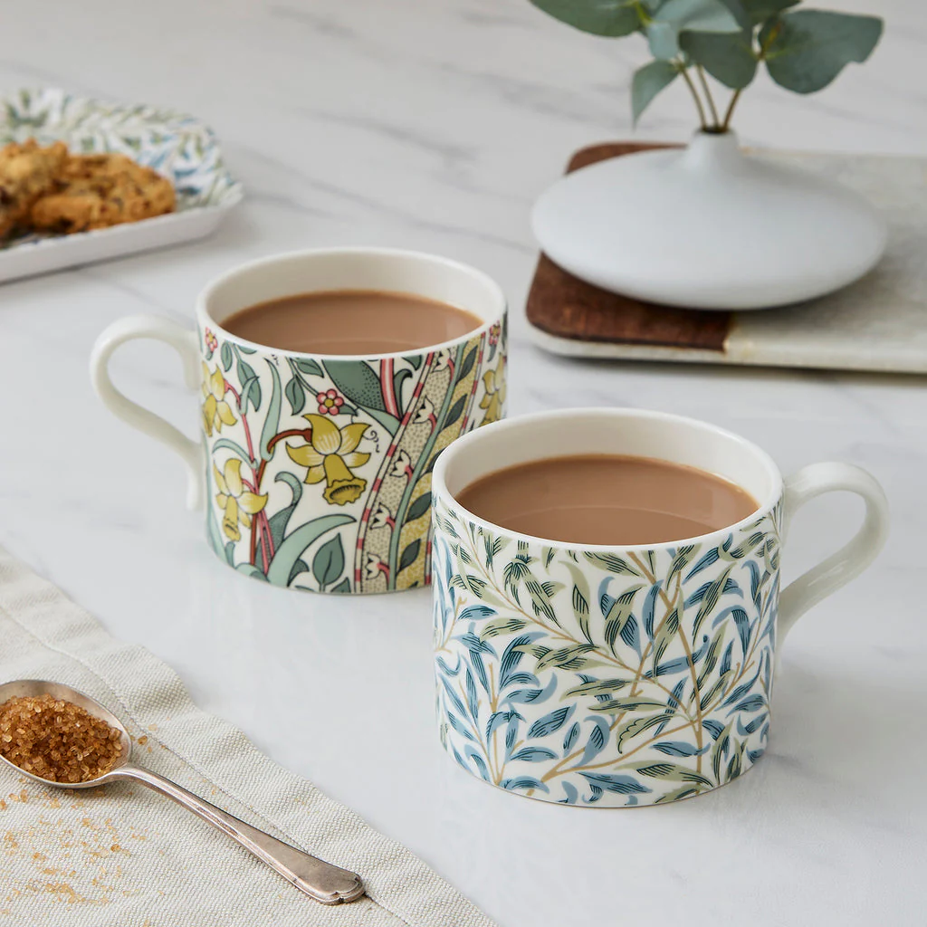 Spode Morris & Co Mugs - Daffodil & Willow Bough, Set of 2 - Image 2
