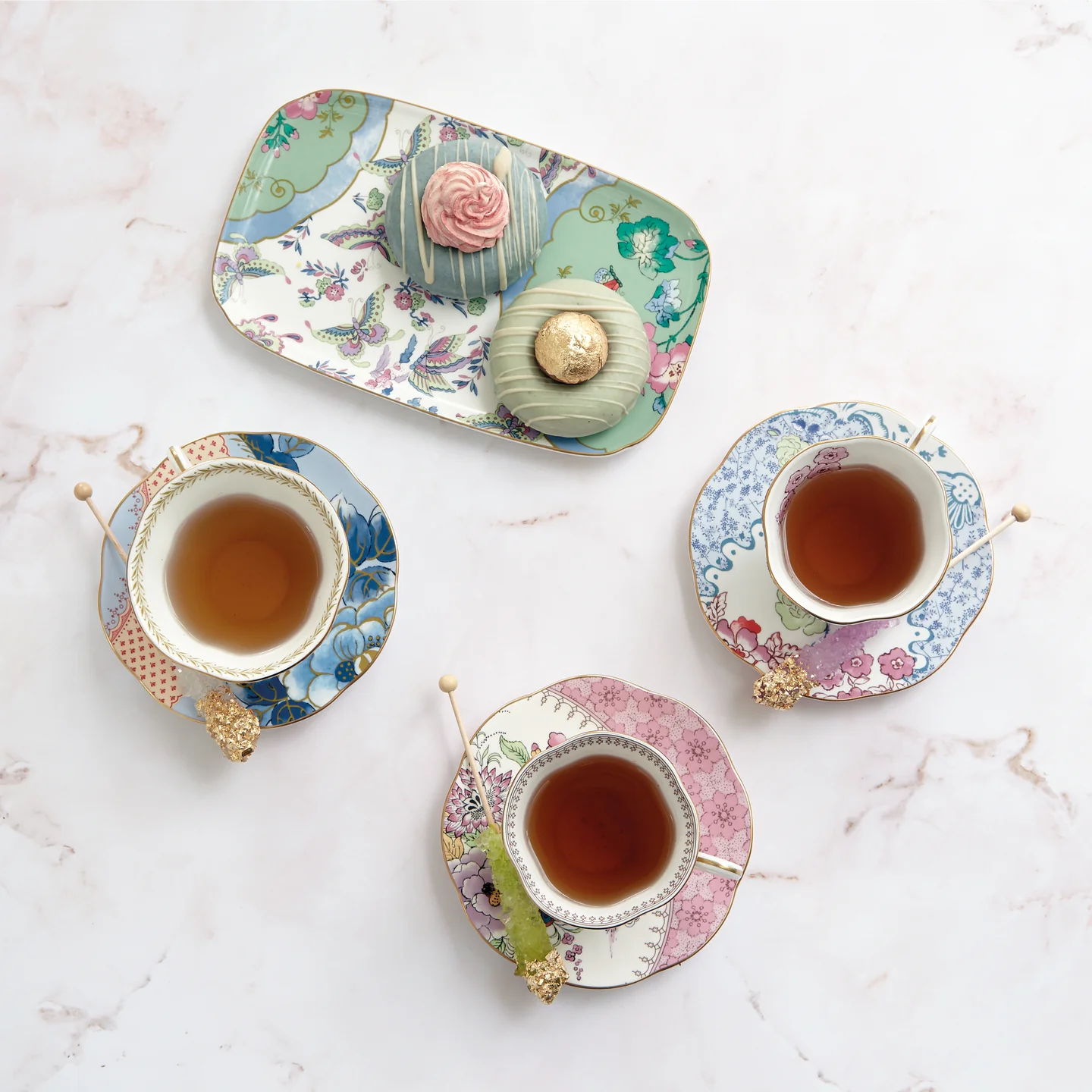Wedgwood Butterfly Bloom Teacup and Saucer, Set of 2 - Image 4
