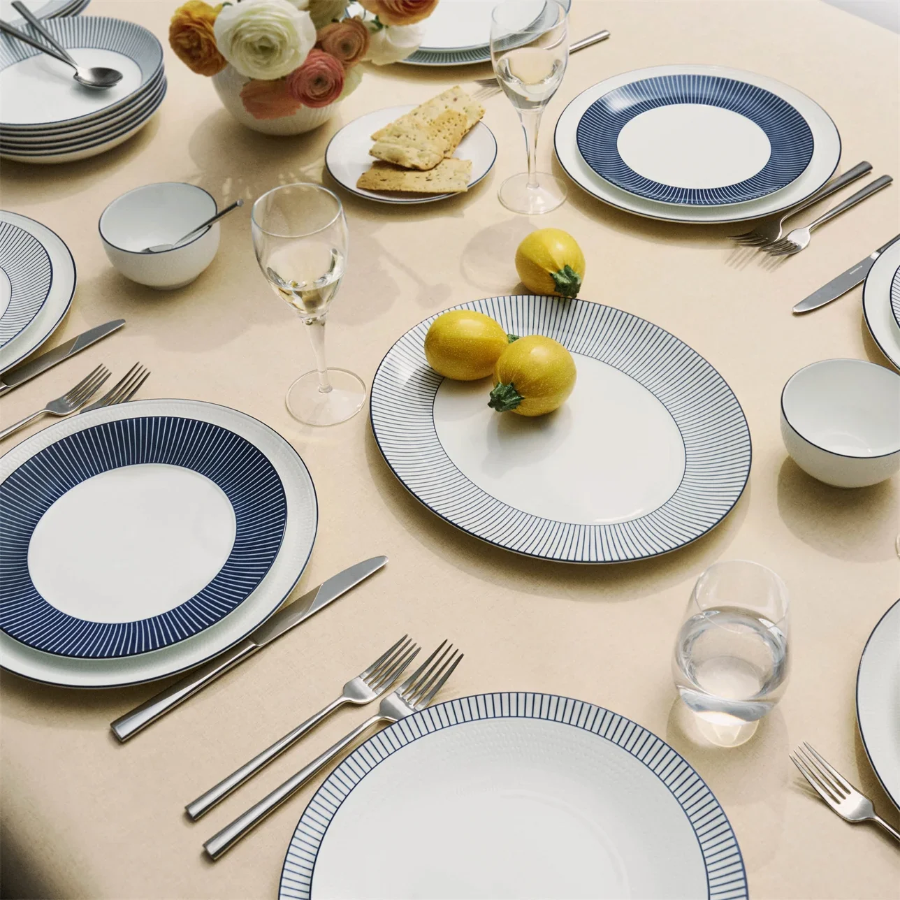 Wedgwood Gio Pinstripe Side Plate Blue - Image 2