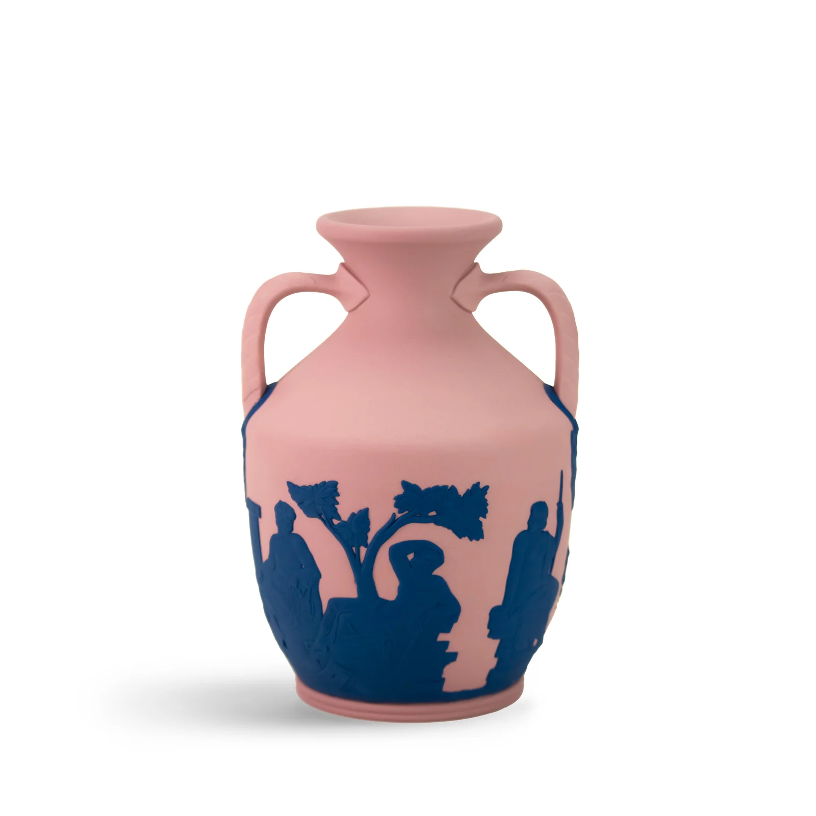 Wedgwood Iconic Portland Jasper Small Vase, Pink/Saxon - Image 2