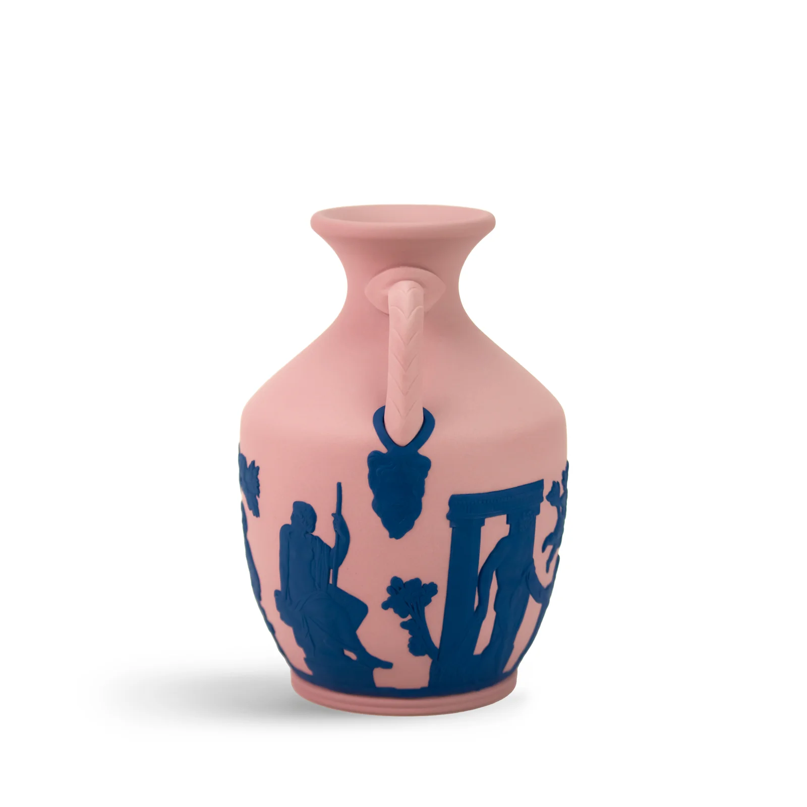 Wedgwood Iconic Portland Jasper Small Vase, Pink/Saxon - Image 3