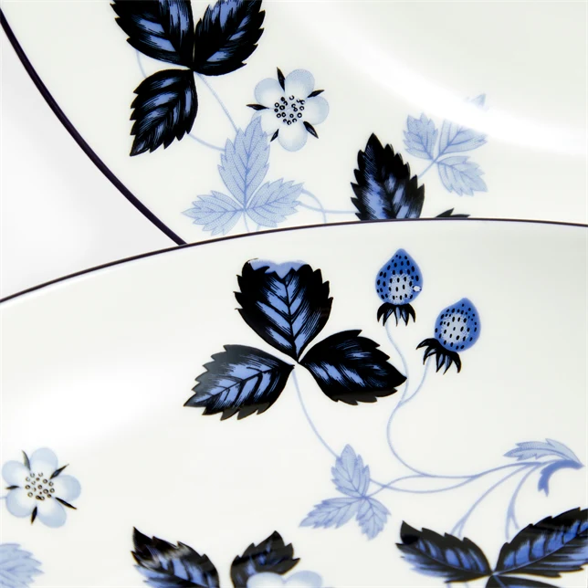 Wedgwood Wild Strawberry Inky Blue 4 Piece Dinnerware Set - Image 4