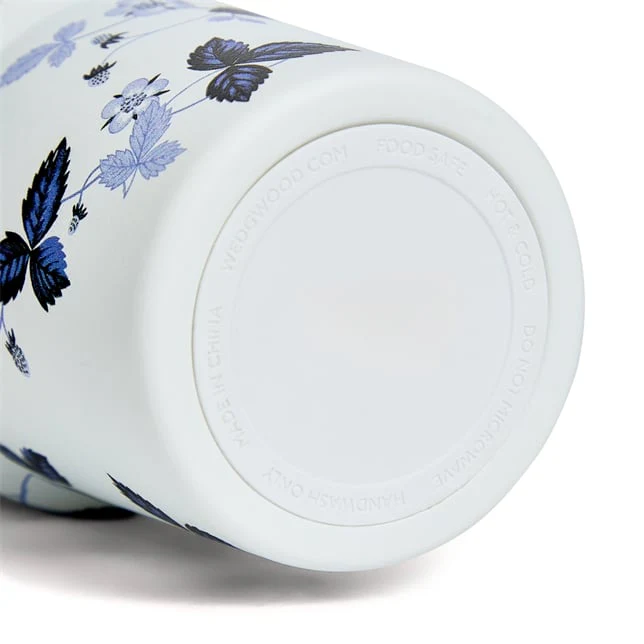 Wedgwood Wild Strawberry Inky Blue Tumbler with Straw - Image 5