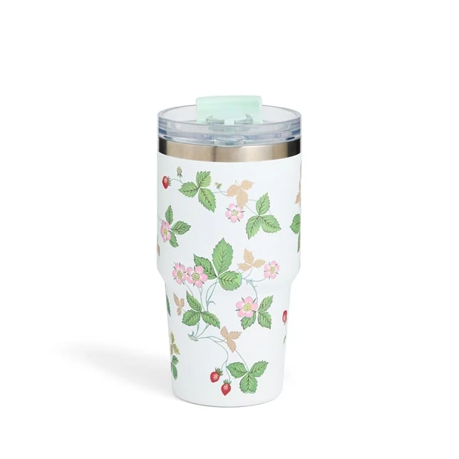 Wedgwood Wild Strawberry Tumbler with Straw - Image 2